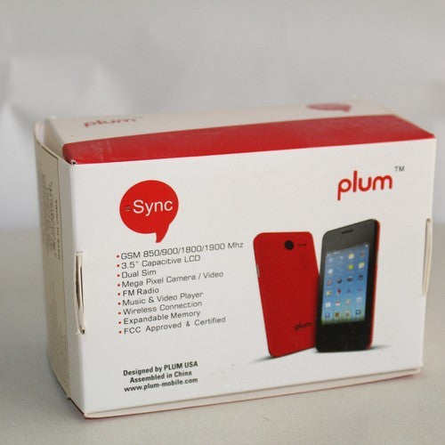 Rare Vintage Plum SYNC X210 Black Unlocked Smartphone Dual SIM In Box