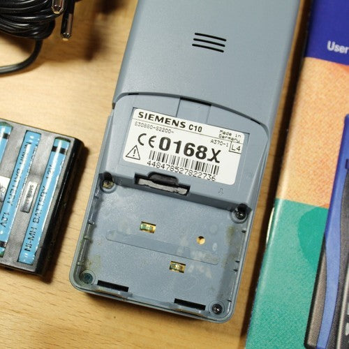Rare Vintage Siemens Swing C10 AirTel Gray Blue Phone In Box International