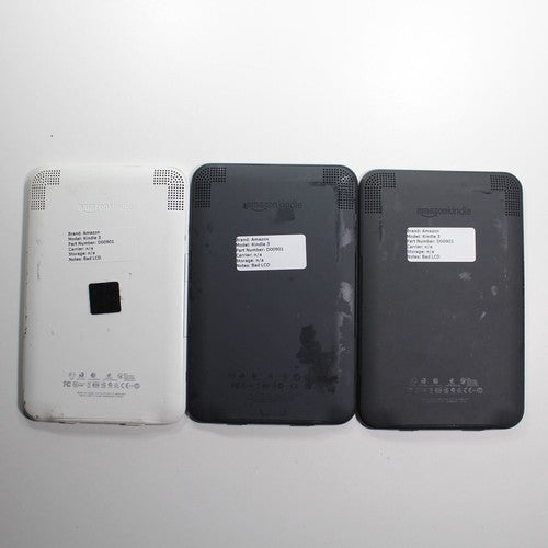 Amazon Kindle 3 D00901 Bad LCD For Parts or Repair Lot of 3 Gold Recovery