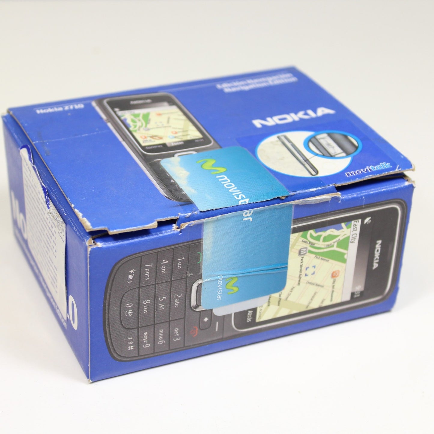Rare Vintage Nokia 2710 Movistar Phone International Black In Box Collectible