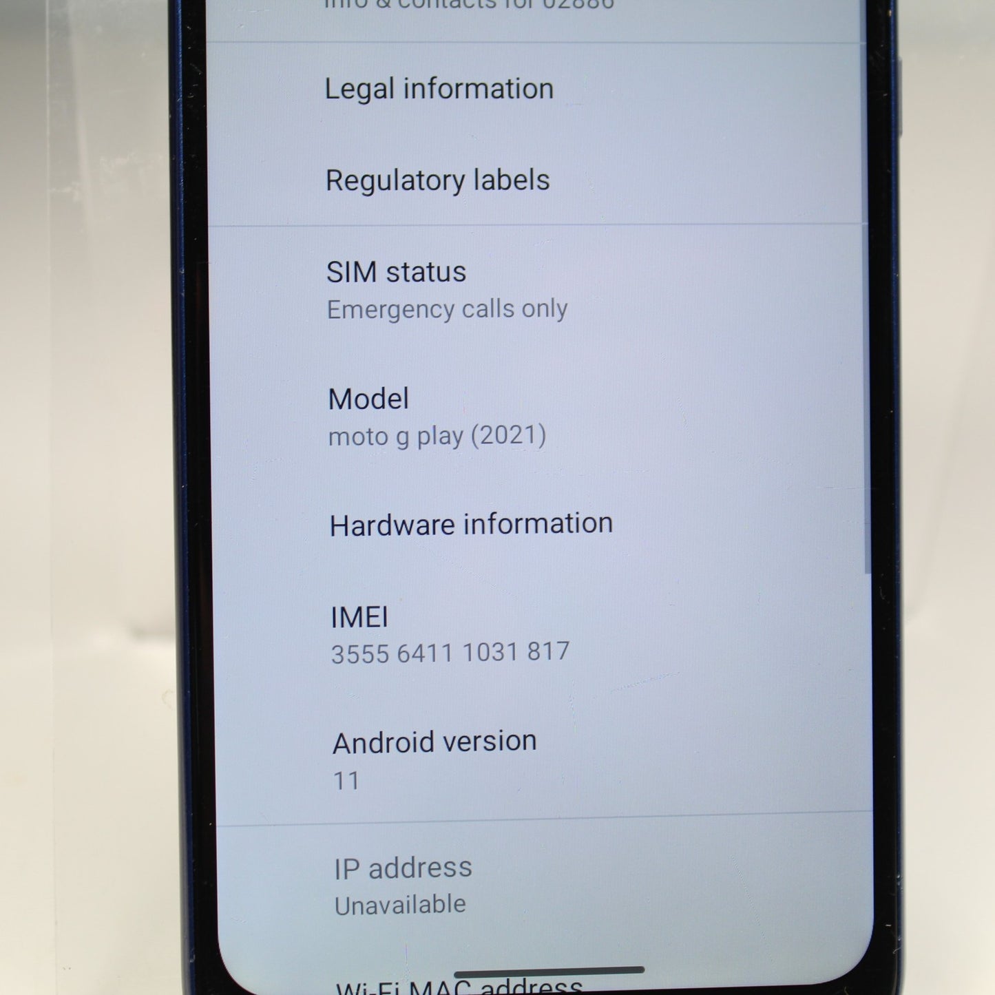 Motorola Moto G Play XT2093-2PP Verizon Phone 4G LTE 32GB For Parts or repair
