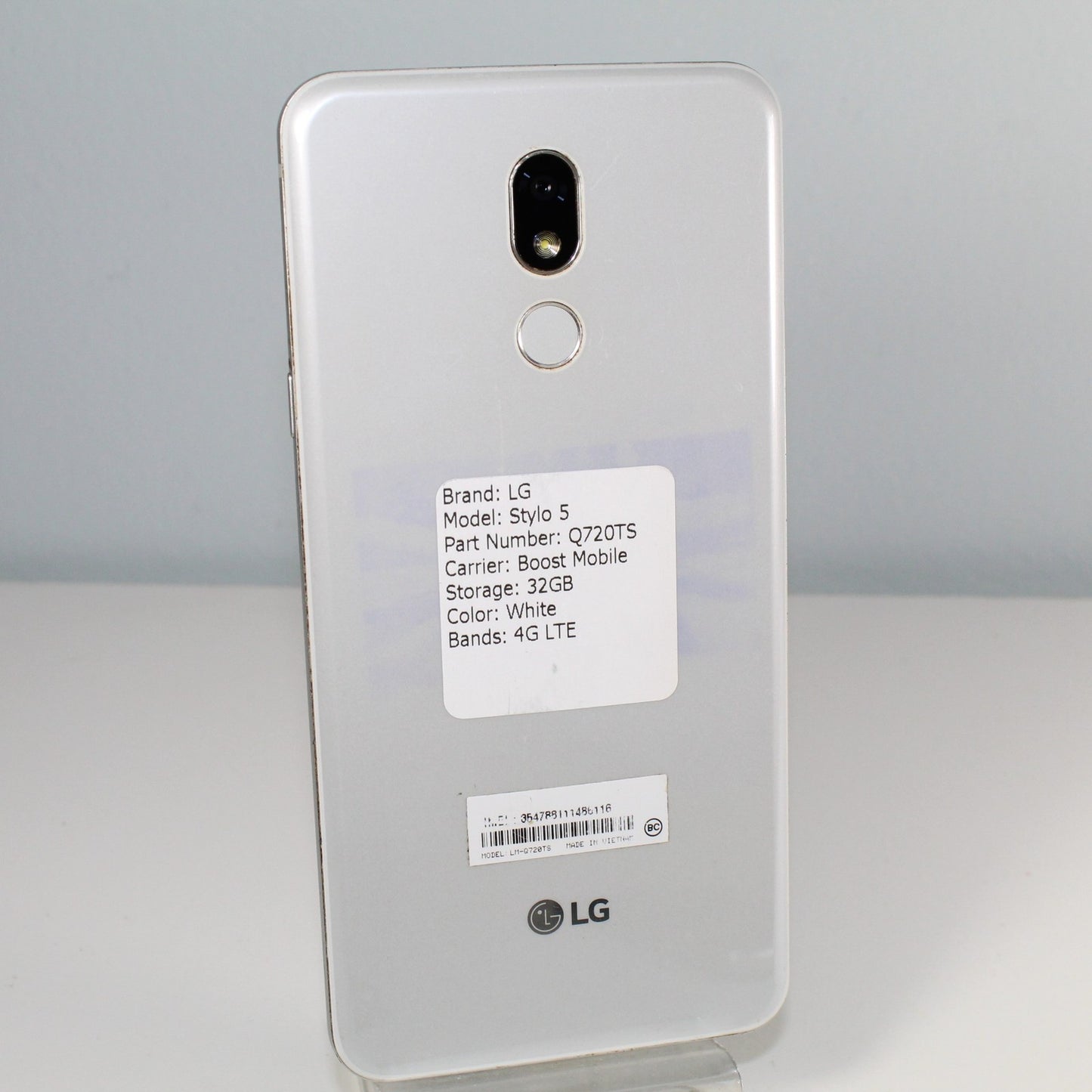 LG Stylo 2 Q720TS Boost Mobile 4G LTE Smartphone White 32GB