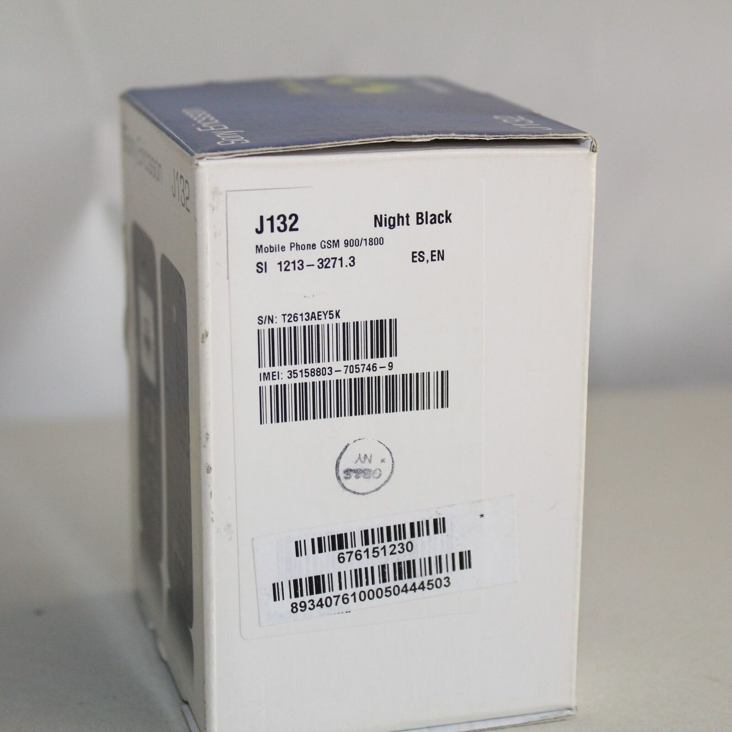 Rare Vintage Sony Ericsson J132 Movistar Black Phone 3G GSM In Box Complete