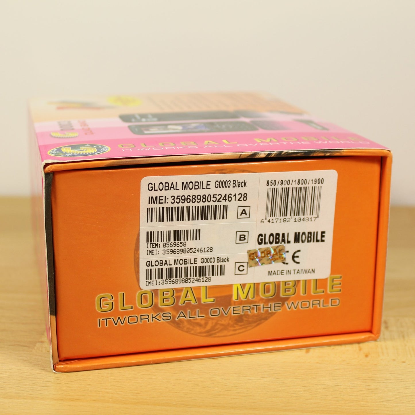 Rare Vintage Global Mobile G0003 Phone Black Unlocked World Wide In Box Bundle