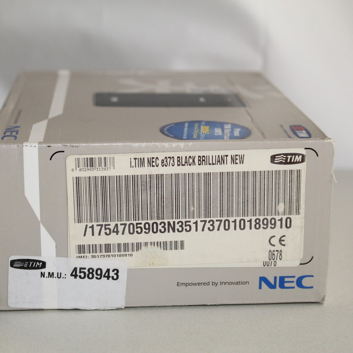 Rare Vintage NEC E373 TIM Phone International GSM Italian Black Open Box