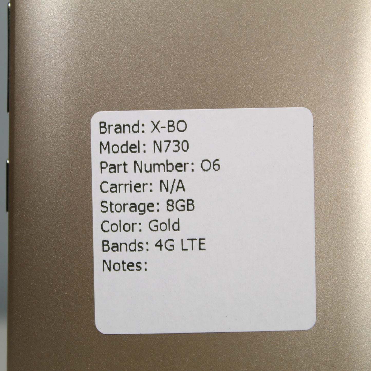 X-BO N730 O6 4G LTE Smartphone - Gold, 8GB