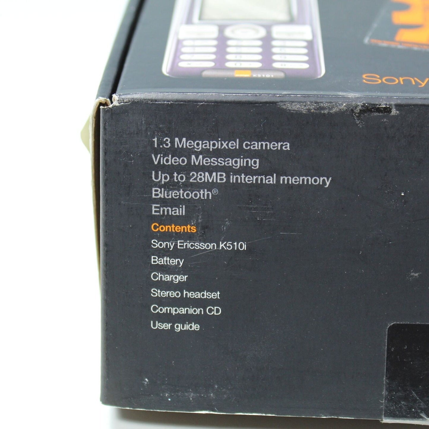 Rare Vintage Sony Ericsson K510i Orange Phone Seductive Red GSM In Box Complete