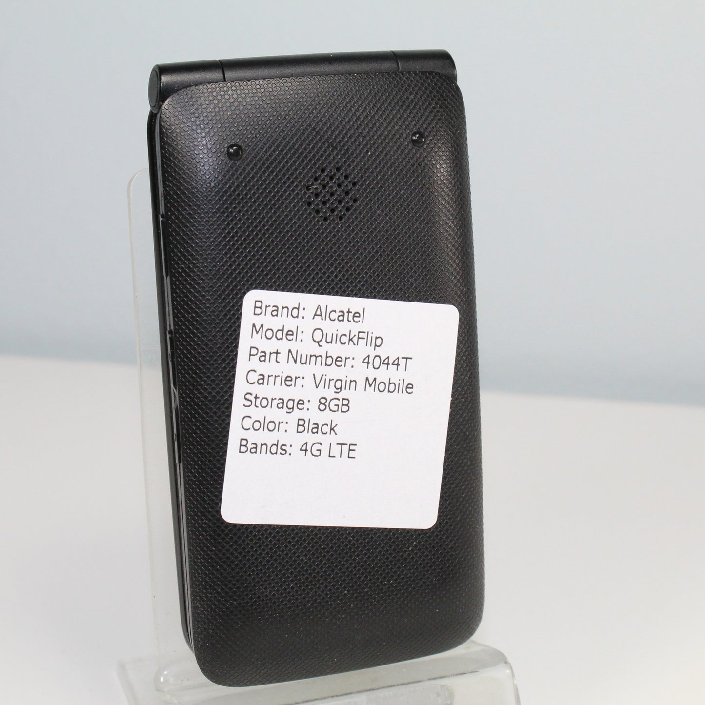 Alcatel Quickflip 4044T (Virgin Mobile) 4G LTE Smartphone - Black, 8GB