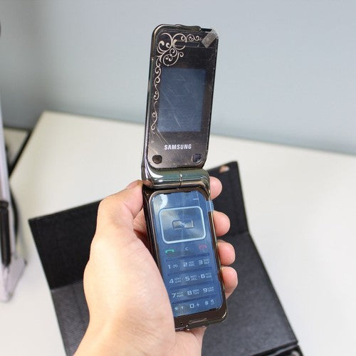 Rare Vintage Samsung SGH-L310 Phone Unlocked In Box Black Gold No Battery