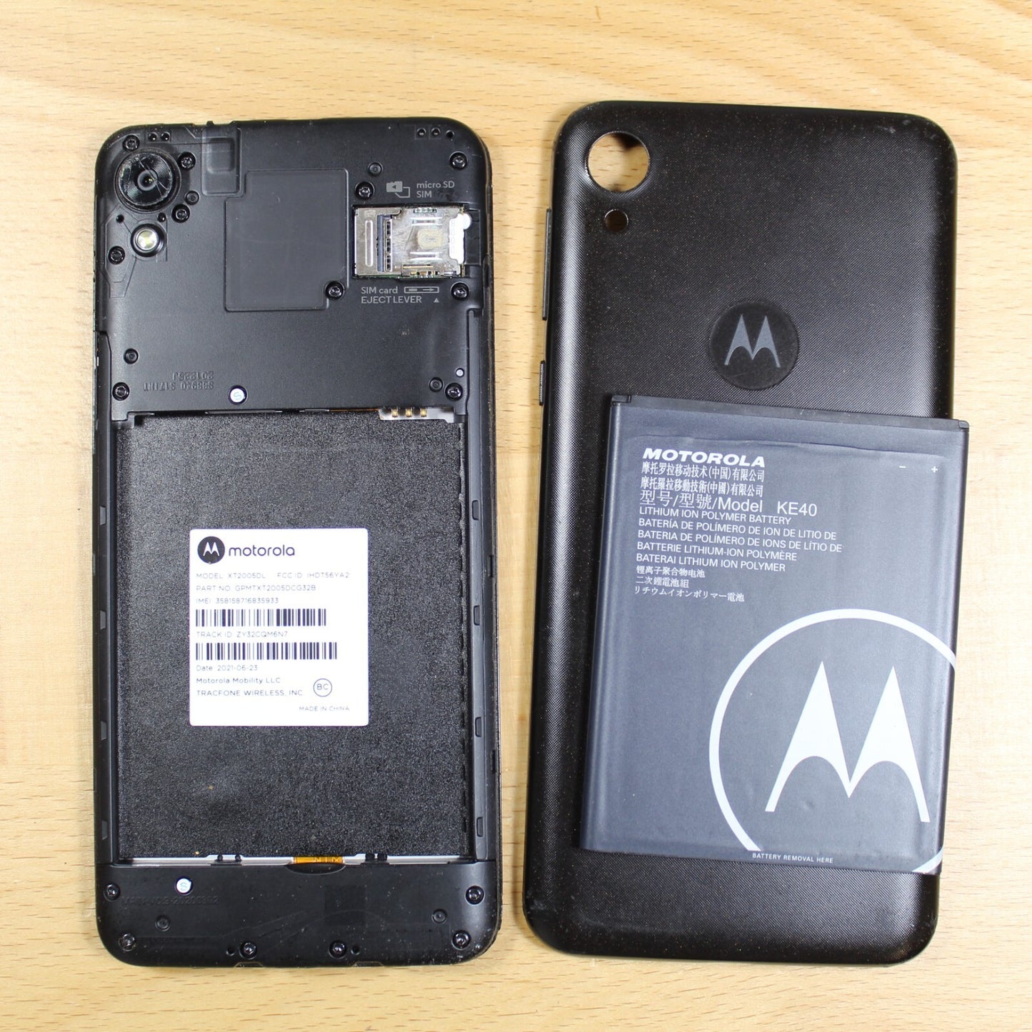 Motorola Moto E6 XT2005DL Smartphone For Parts Untested #191