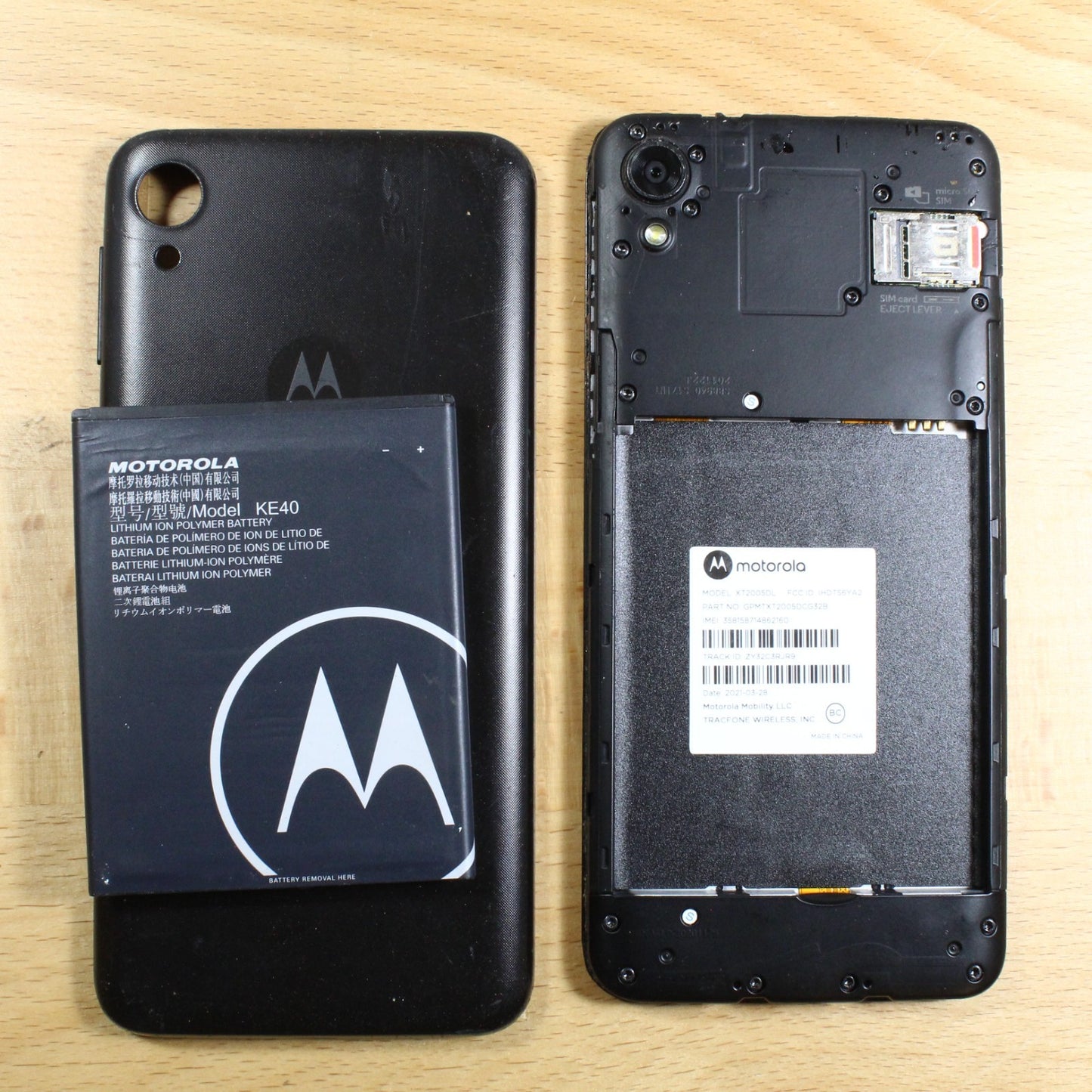 Motorola Moto E6 XT2005 Smartphone For Parts #360