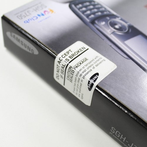 Rare Vintage Samsung SGH-J750 Phone Black In Box Complete International Collect