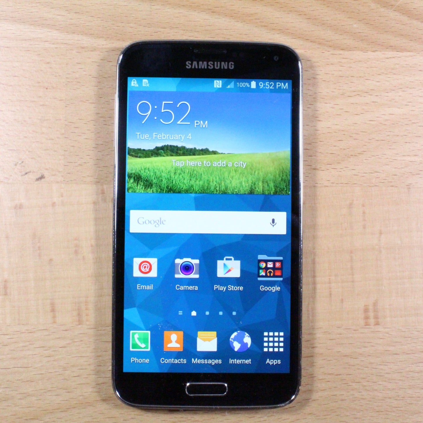 Samsung Galaxy S5 SM-G900T Black Smartphone Good #299