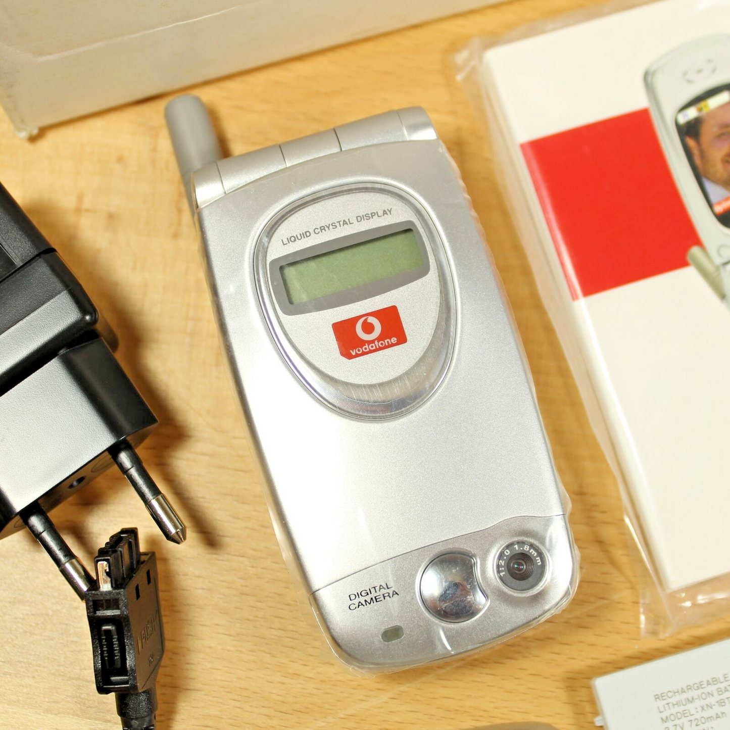 Rare Vintage Sharp GX10 Vodafone Phone Gray In Box Complete European