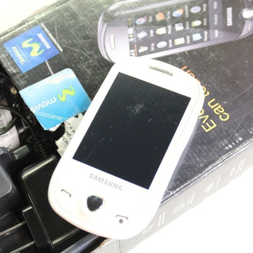 Rare Vintage Samsung GT-C3510 Movistar Phone White In Box Collectible Classic