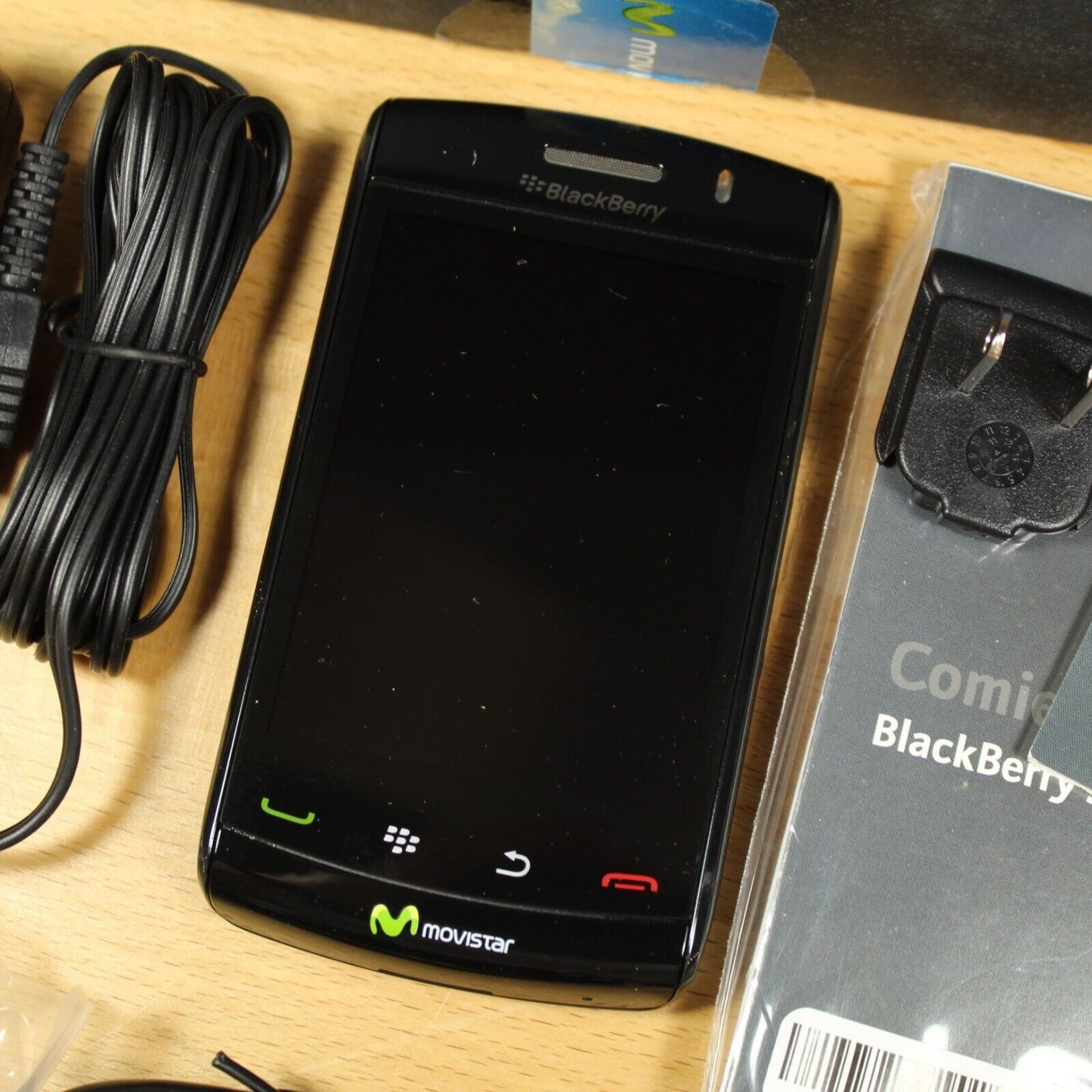 Vintage Blackberry Storm 2 9520 Movistar Smartphone Black 2GB In Box Spanish