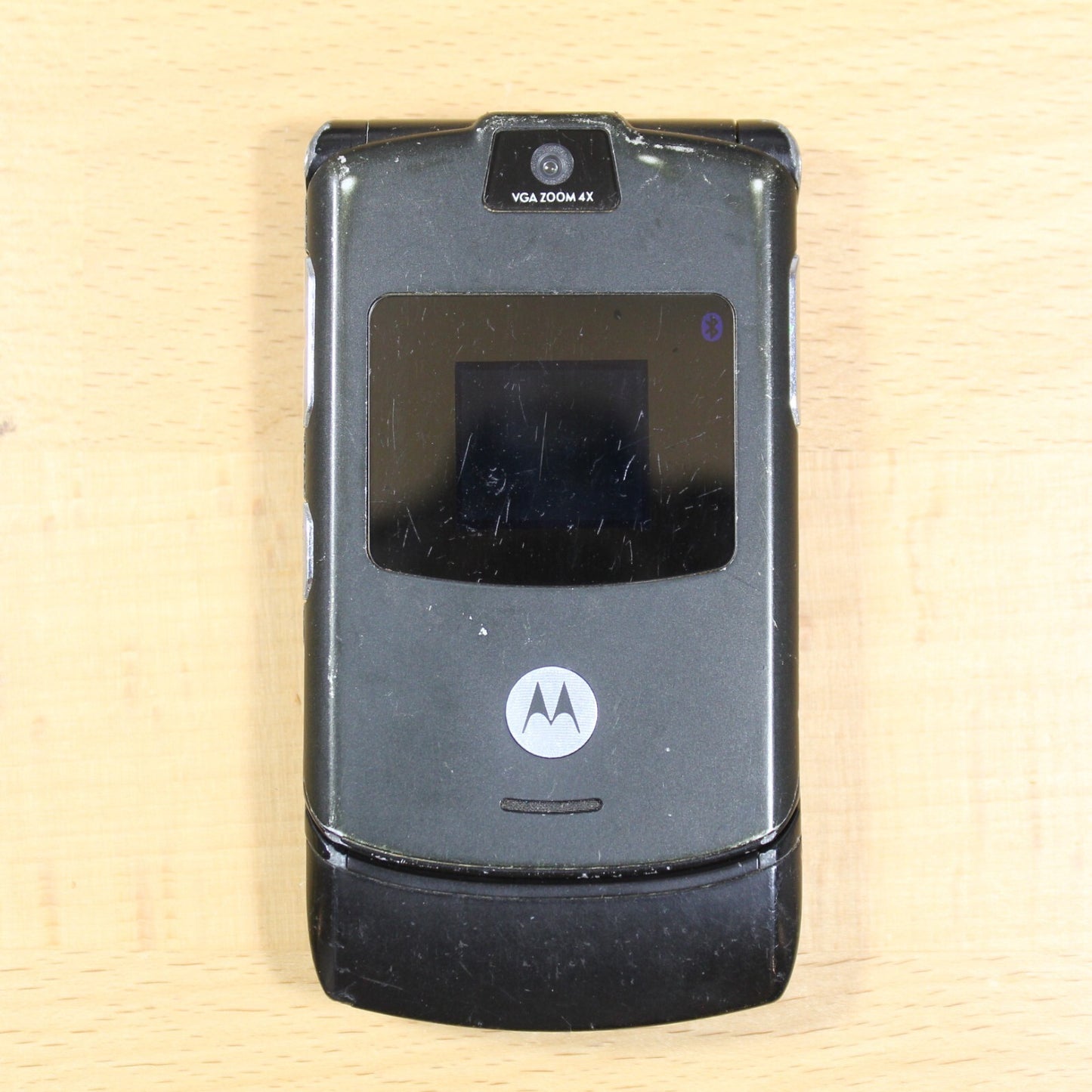 Vintage Motorola RAZR V3 AT&T Black Cell Phone Untested For Parts