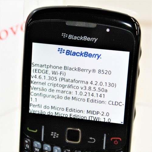 Rare Vintage Blackberry Curve 8520 Claro Phone WiFi Black In Box International