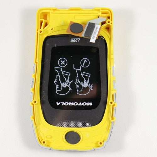 New Motorola i560 Flip LCD Housing Yellow Replacement Part iDen Nextel OEM