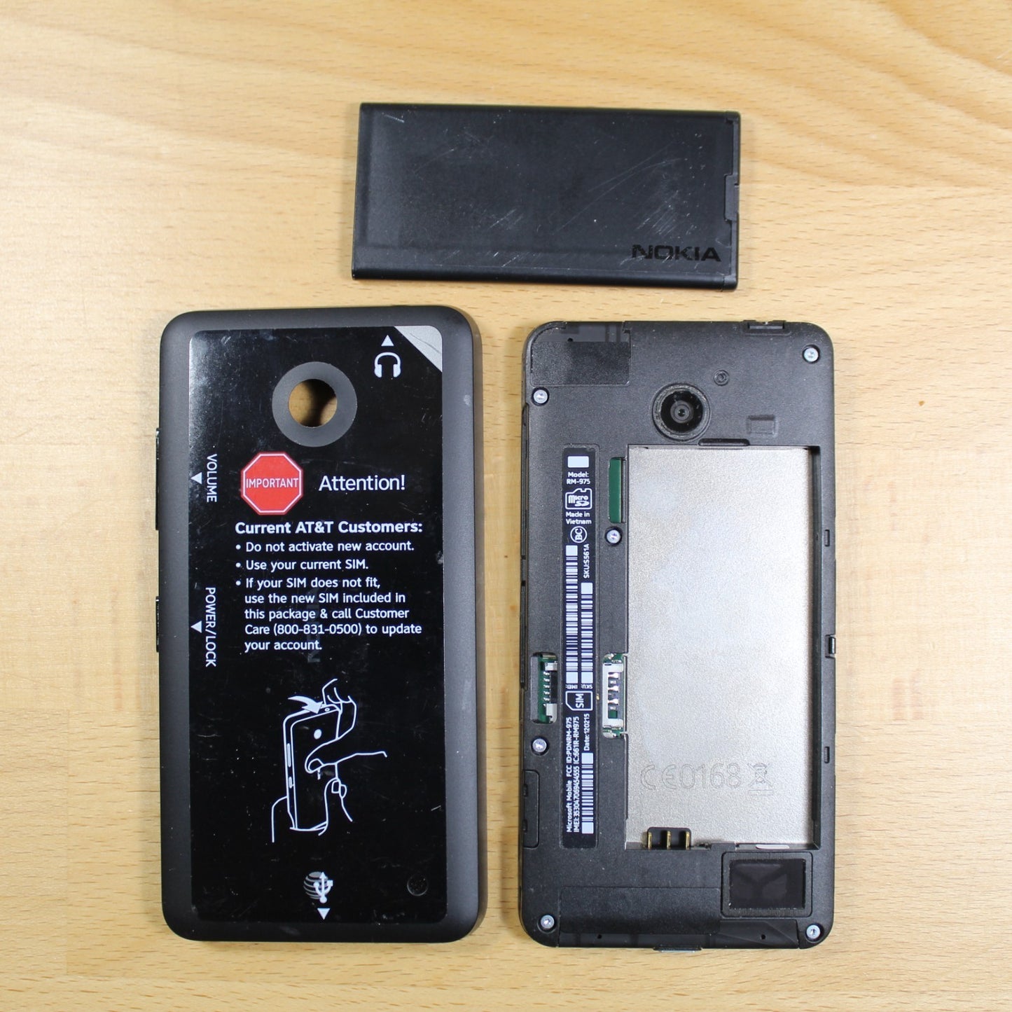 Nokia Lumia 635 AT&T Black Smartphone RM-975 Good #270