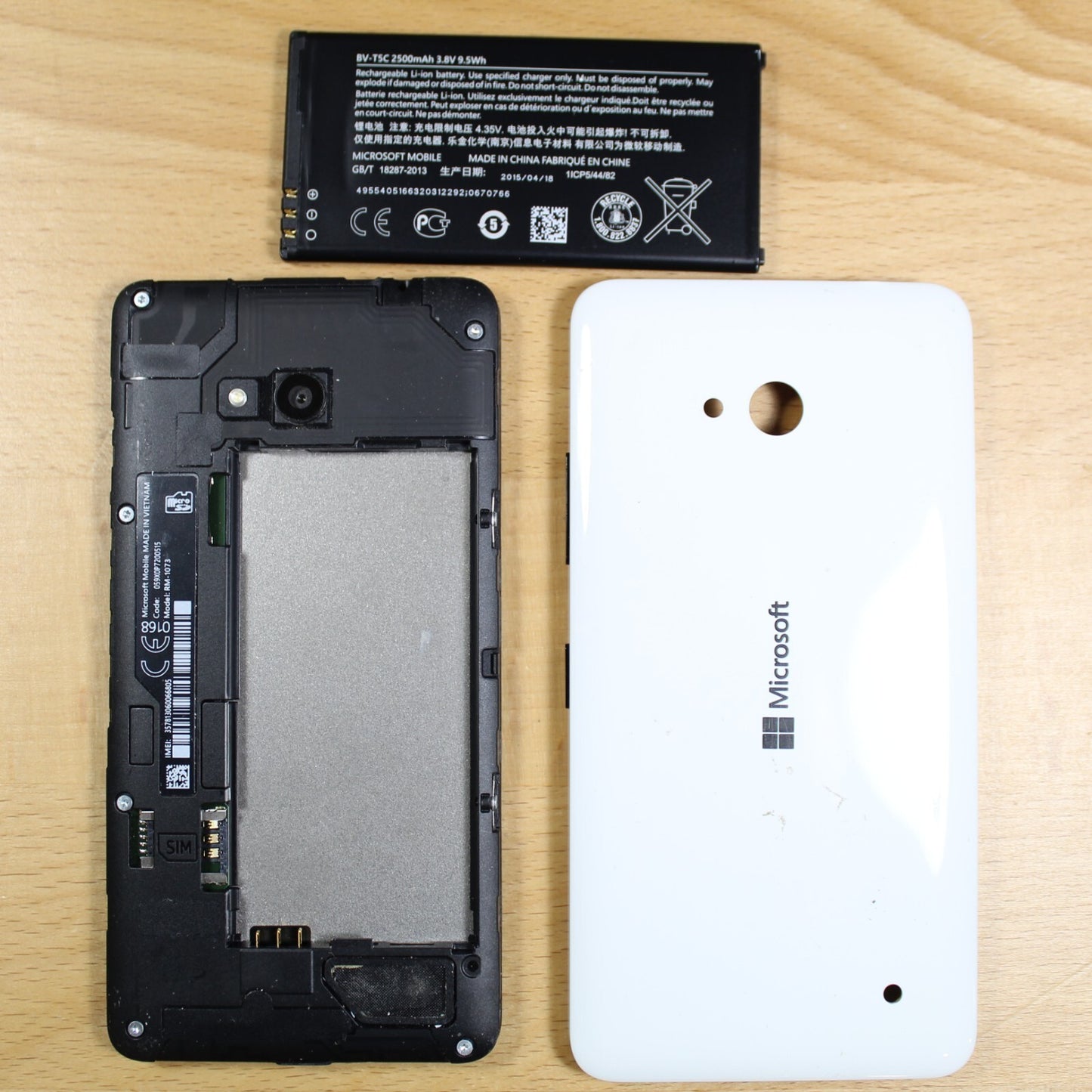 Microsoft Lumia 640 RM-1073 AT&T 8GB White Smartphone Good #233