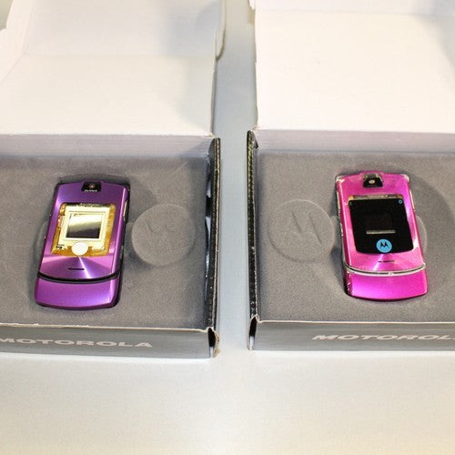 Rare Vintage Motorola RAZR V3i Phone ASIS Lot of 2 Bundle In Box