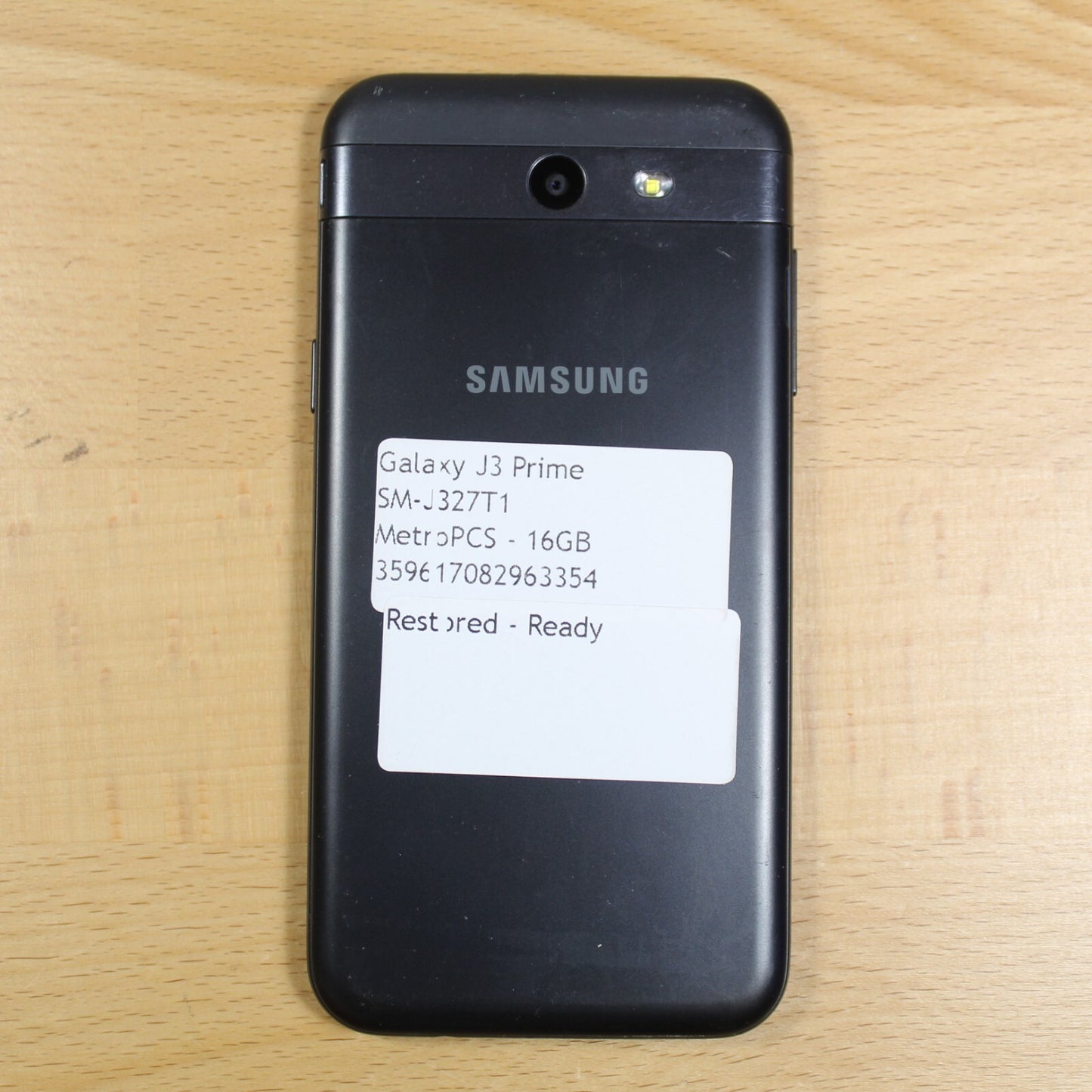 Samsung Galaxy J3 Prime SM-J327T1 16GB Smartphone Black Good #151