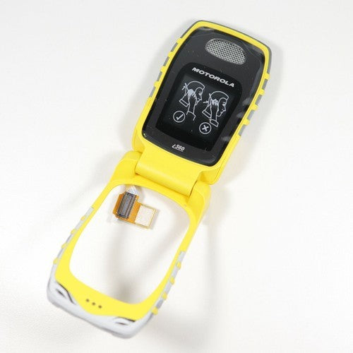 New Motorola i560 Flip LCD Housing Yellow Replacement Part iDen Nextel OEM