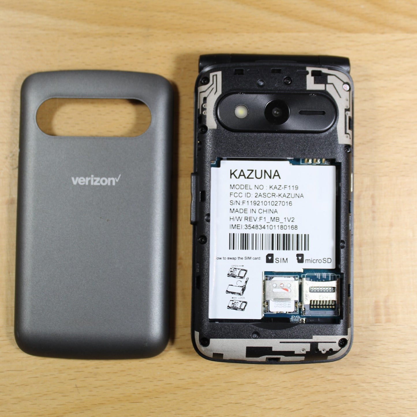 Verizon Kazuna eTalk KAZ-F119 Volte Flip Phone