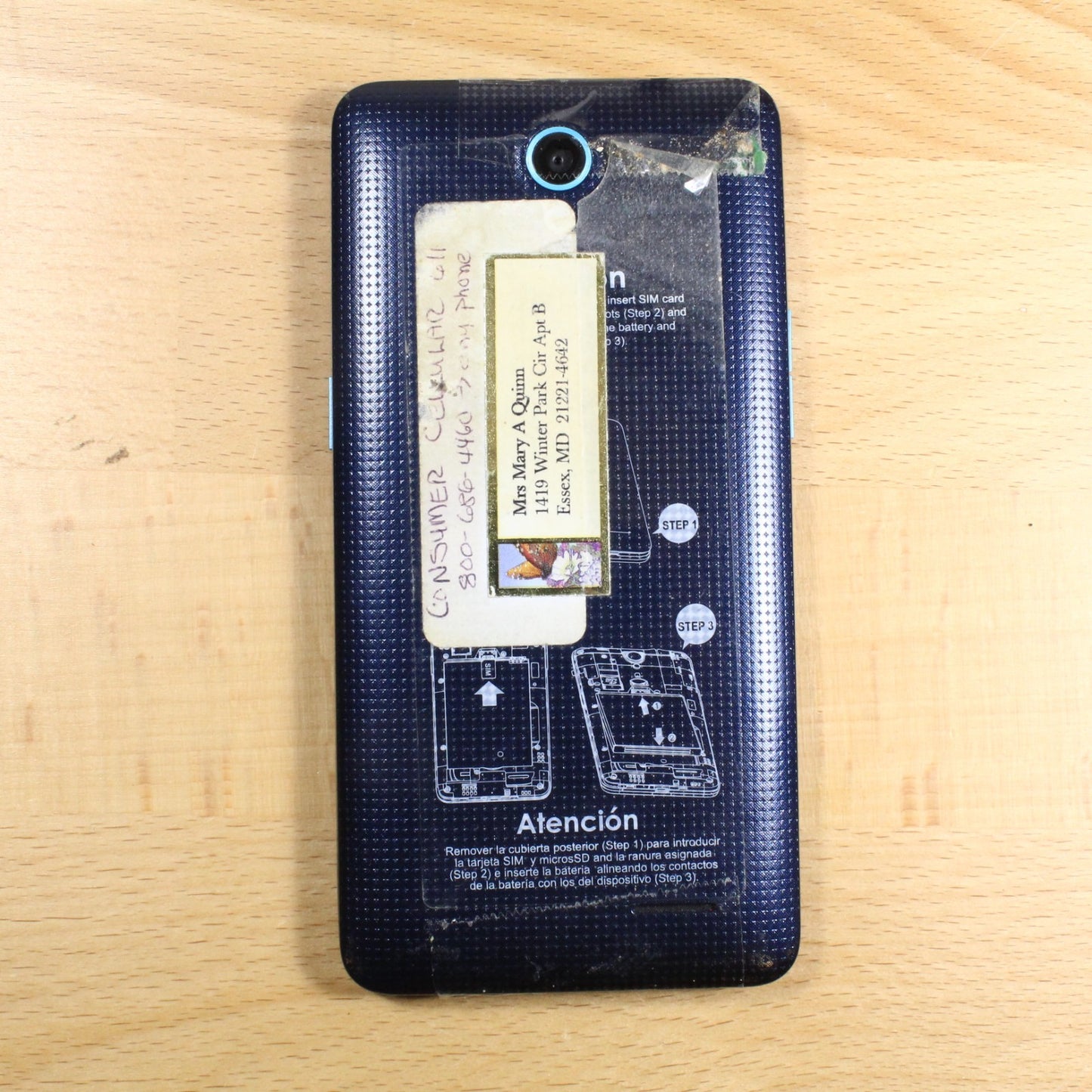 Avid Plus Z828 Black Smartphone For Parts #415