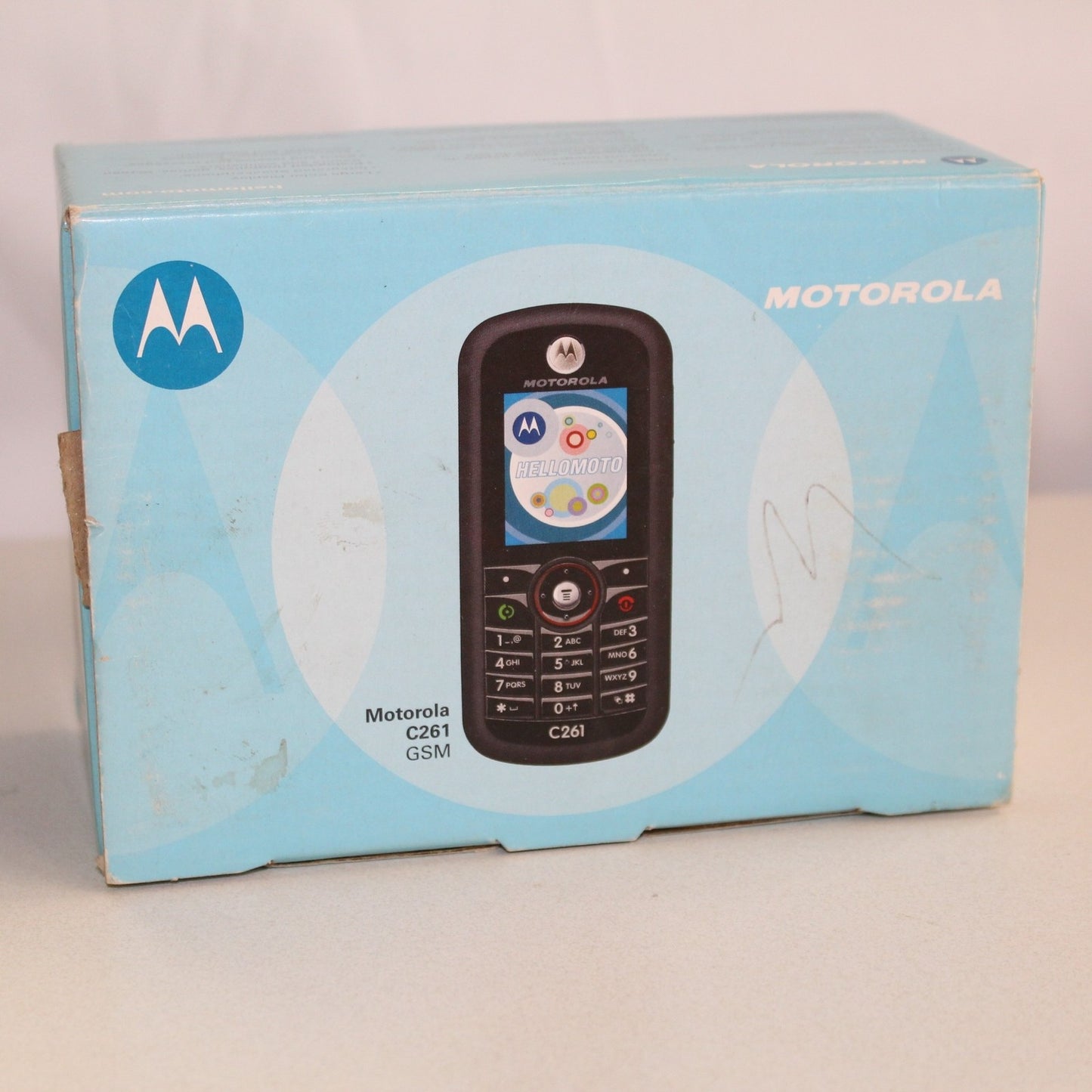 Rare Vintage Motorola C261 Phone Black GSM In Box Complete International