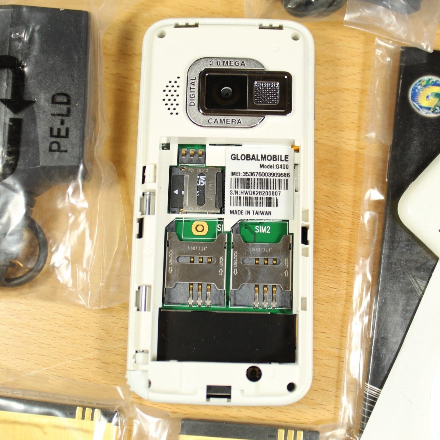 Vintage Unlocked Phone World Wide Global Mobile G400 Quad Band In Box Complete