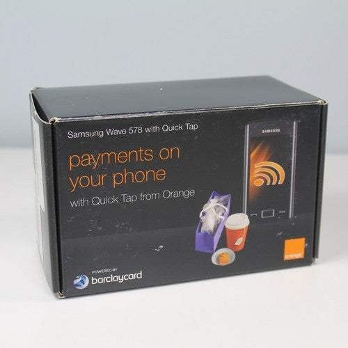 Vintage Samsung S5780 Wave 578 Phone Black In Box Complete Orange International
