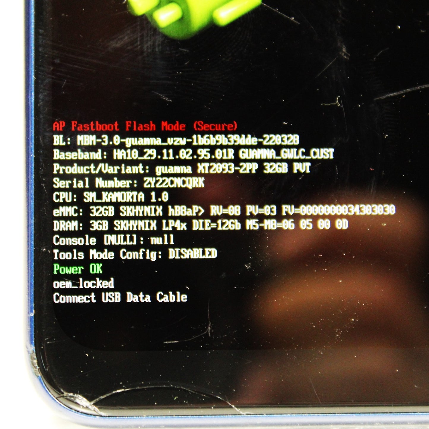 Motorola Moto G Play XT2093-2PP Verizon Phone 4G LTE 32GB For Parts or repair