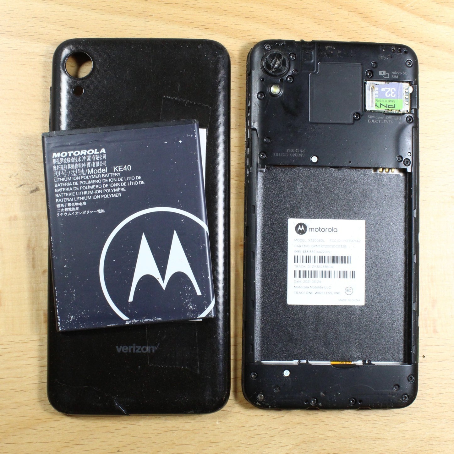Motorola Moto E6 XT2005 Smartphone For Parts #359