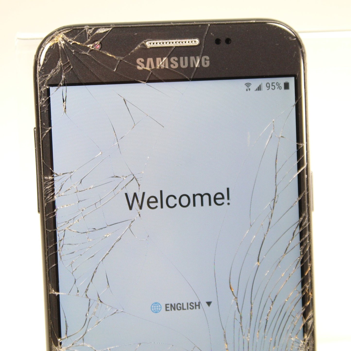Samsung Galaxy J2 J327U Smartphone 4G LTE Black 16GB For Parts or repair phone