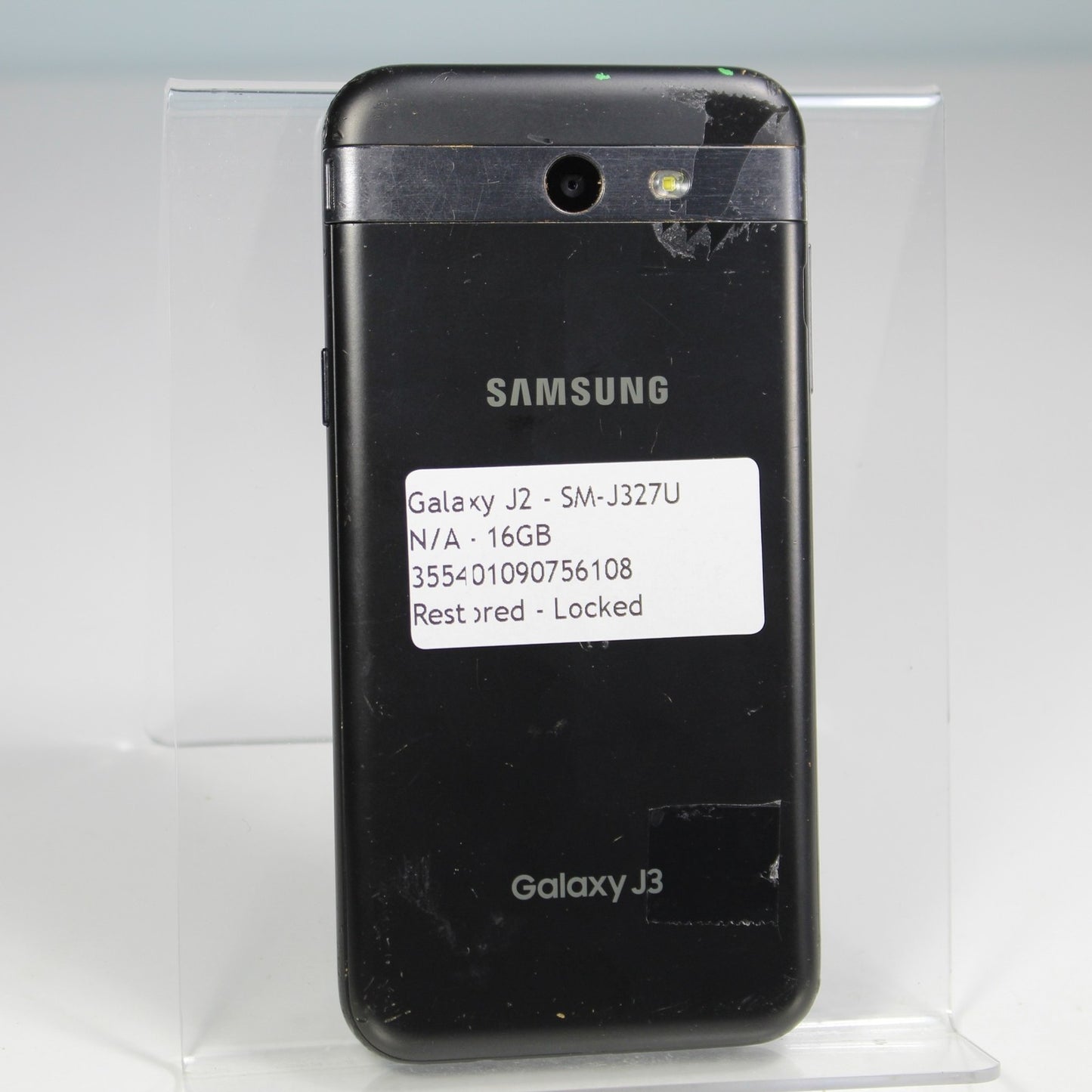 Samsung Galaxy J2 J327U Smartphone 4G LTE Black 16GB For Parts or repair phone