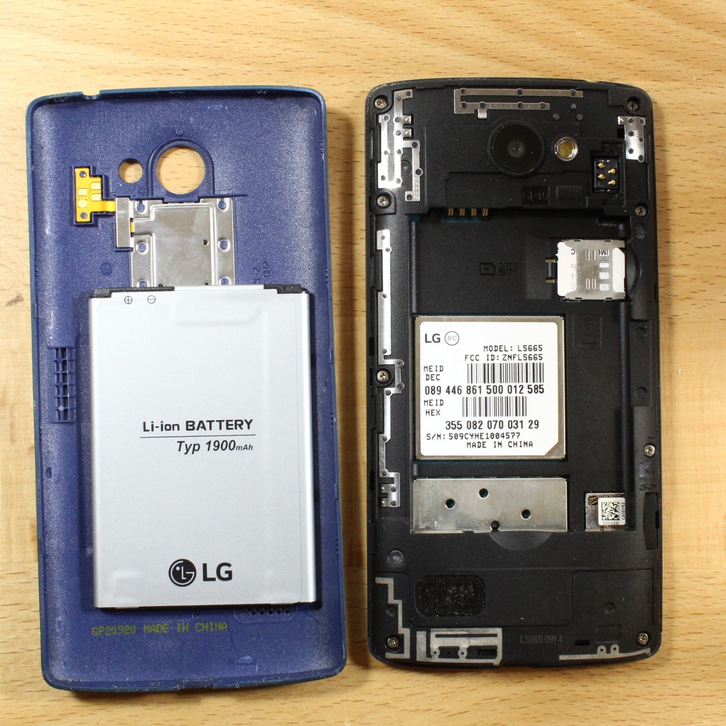 LG Tribute LS665 Blue Smartphone For Parts #349