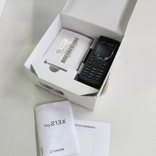 Rare Vintage SAGEM my213x TIM Phone Black International In Box Bundle