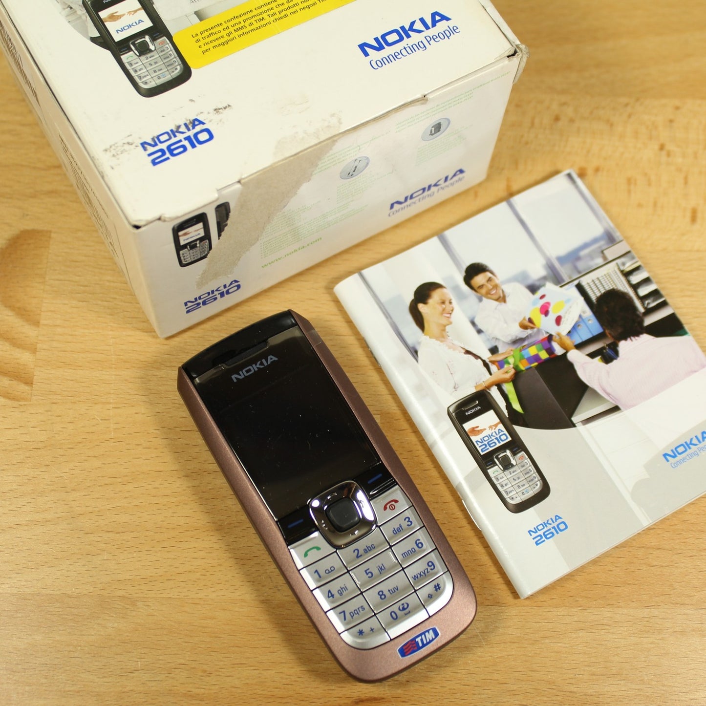 Rare Vintage Nokia 2610 Phone Brown In Box Vintage International TIM No Battery