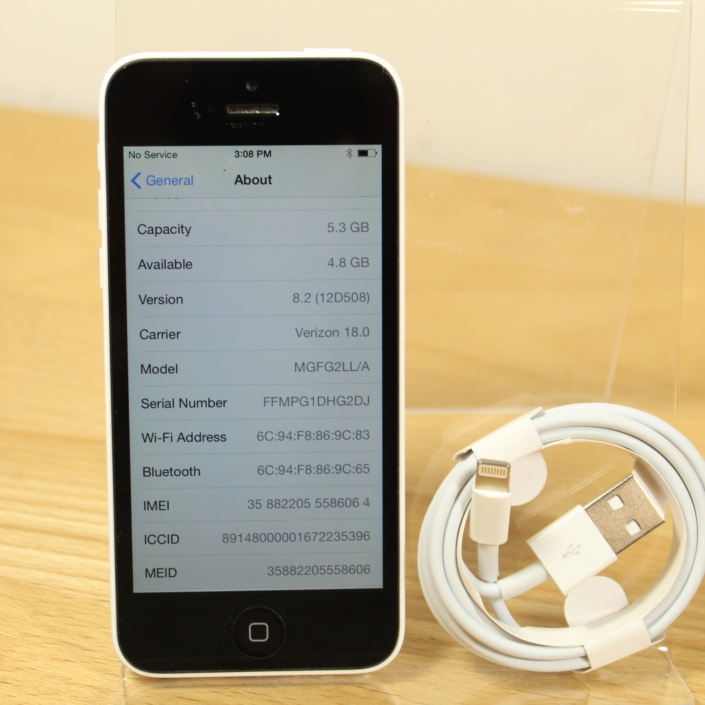 Rare Vintage Unlocked Apple iPhone 5C A1532 4G LTE Smartphone IOS White 16GB