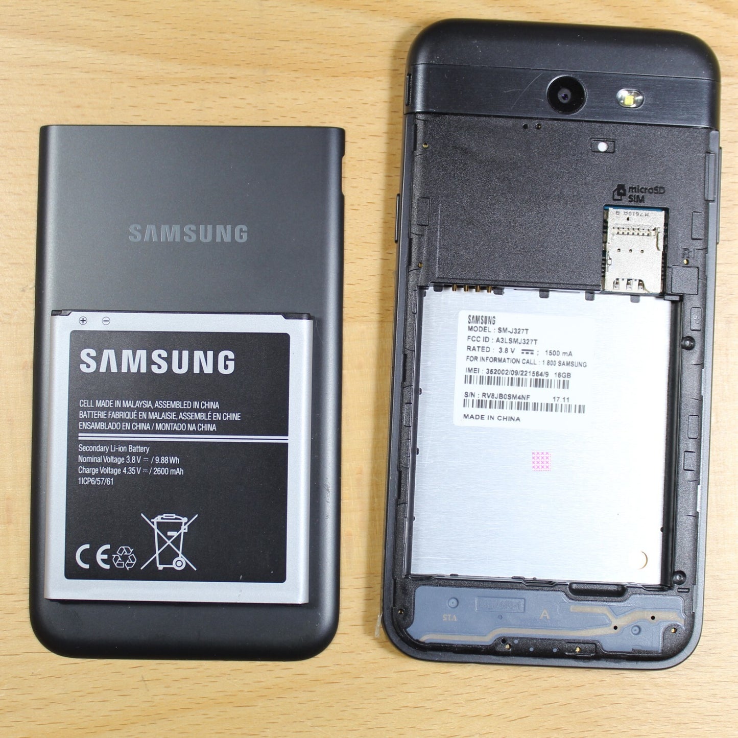 Samsung Galaxy J3 Prime - 16 GB - Black (T-Mobile) For Parts Untested