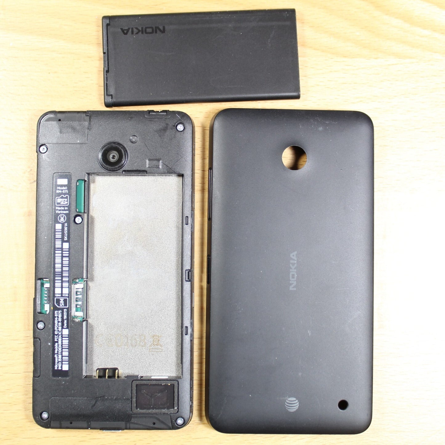 Nokia Lumia 635 AT&T Windows Black Smartphone For Parts #219