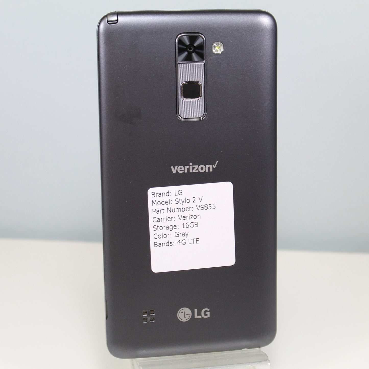 LG Stylo 2 V VS835 (Verizon) 4G LTE Smartphone - Gray, 16GB