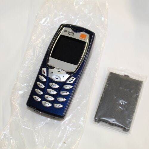 Rare Vintage SAGEM myX-5 Orange Phone Blue International In Box Bundle