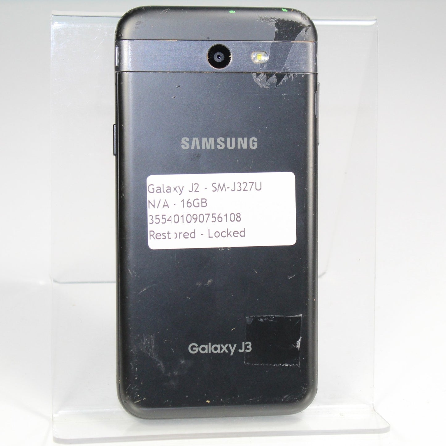 Samsung Galaxy J2 J327U Smartphone 4G LTE Black 16GB For Parts or repair phone
