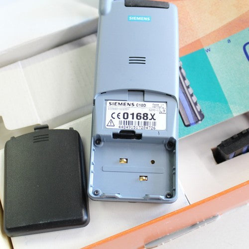 Rare Vintage Siemens Swing C10 AirTel Gray Blue Phone In Box International