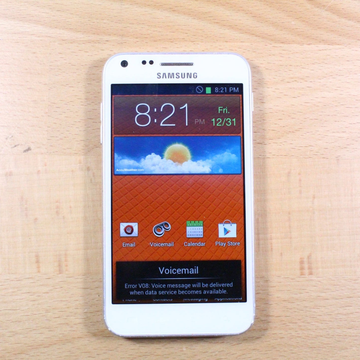 Samsung Galaxy S2 SPH-D710 Sprint White Smartphone Good #319