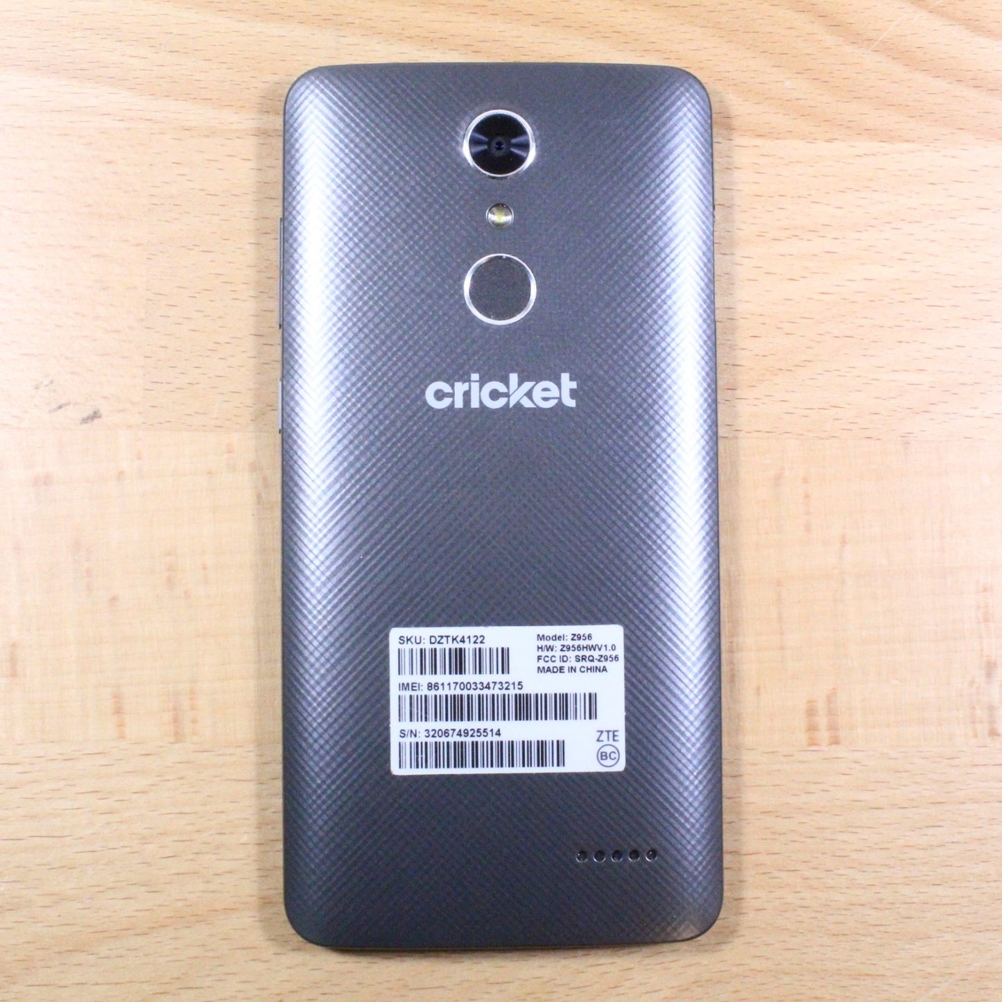 Z956 Grand X4 Cricket Gray Smartphone For Parts #314