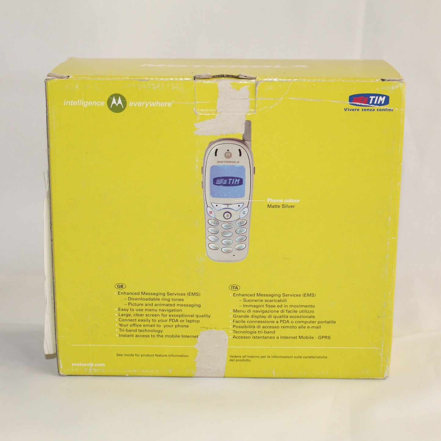 Rare Vintage Motorola Timeport T280m TIM Silver Phone International In Box